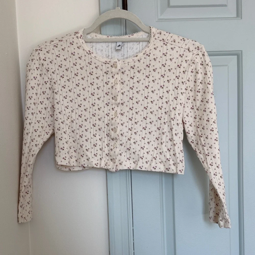 Cou Cou Intimates - English Rose - Cropped Cardi - Medium - Like New! - Picture 4 of 11